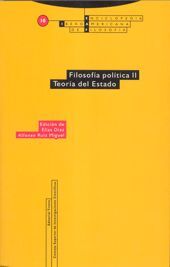 FILOSOFÍA POLÍTICA II. TEORÍA DEL ESTADO