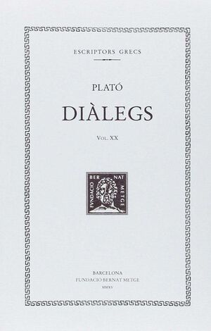 DIÀLEGS, VOL. XX: LES LLEIS (LLIBRES IV-VI)