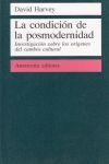 CONDICION DE LA POSMODERNIDAD,LA